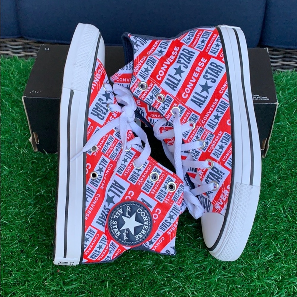 Converse CTAS high White/Multi/block WMNS
